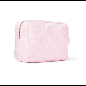 Stoney Clover Lane x Target Light Pink Quilted Hearts Large Pouch Bag